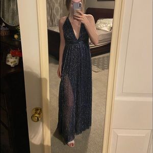 Blue Sparkly Prom Dress